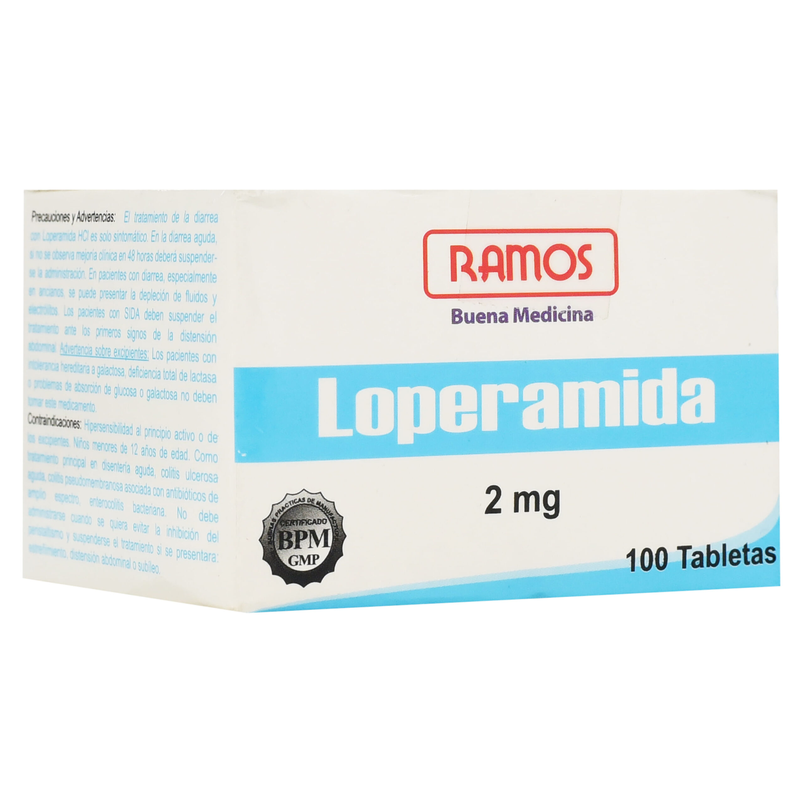 El tratamiento de la diarrea con loperamida es solo sintomático, por lo que la diarrea deberá tratarse a partir de su causa. Niños y adolescentes.
