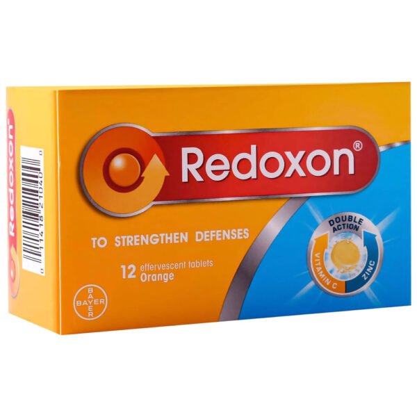 Product Description Redoxon 1 gc/12 tablets is an essential vitamin supplement that boosts the immune system and aids in overall health. With a powerful combination of vitamin C and zinc, it is ideal for those looking to strengthen their defenses. Main Features This product comes in a convenient 12-tablet container, making it easy to consume on a daily basis. Each tablet contains 1 g of vitamin C, ensuring an effective dose to maintain optimal well-being. Its pleasant taste makes it easy to incorporate into your daily routine. Recommendations for Use It is recommended to take one tablet a day, dissolved in water, to enjoy its benefits. Redoxon 1 g is perfect for anyone concerned about their health, especially during seasonal changes or after intense efforts.
