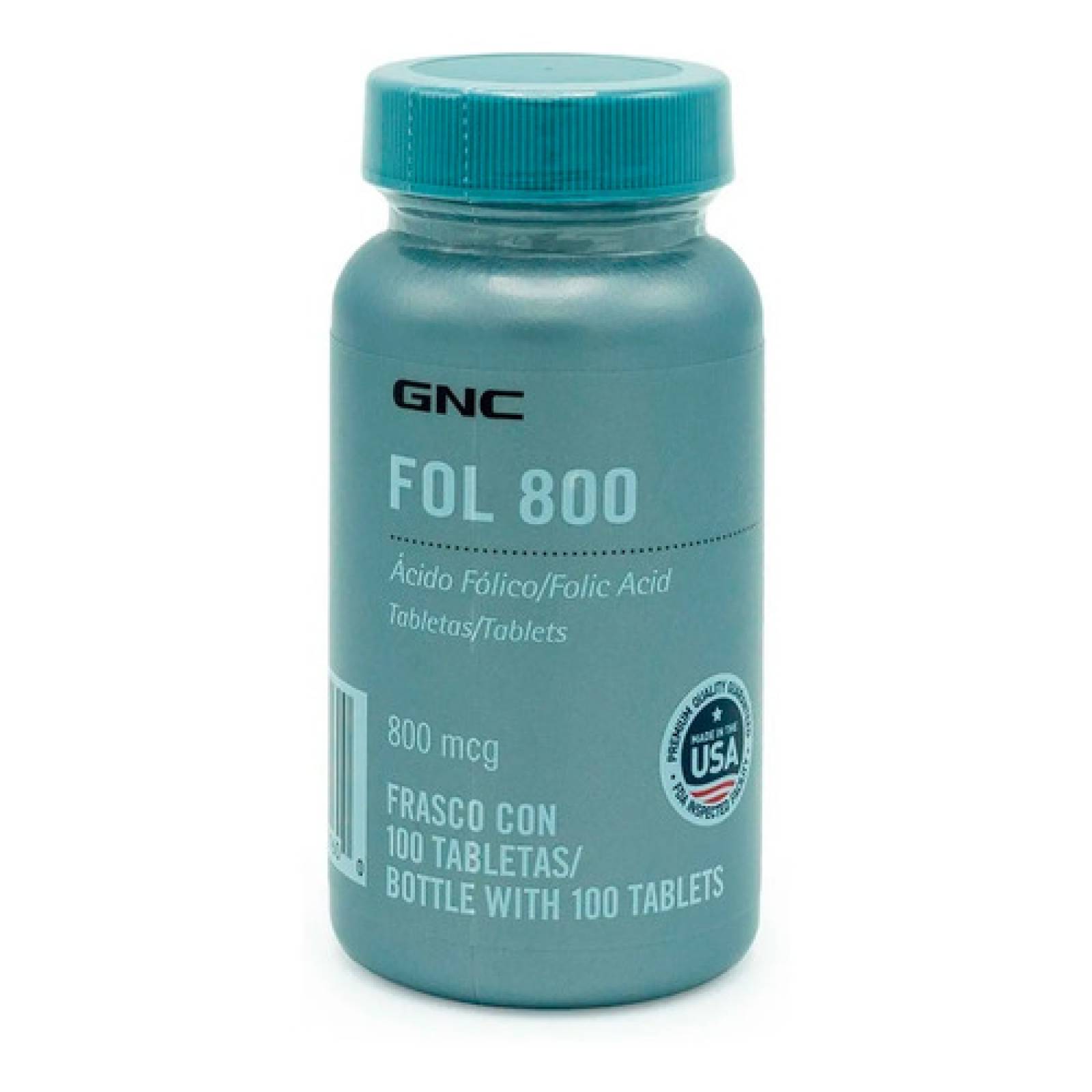 FOLIC ACID 800MCG C/ 100 TABLETS