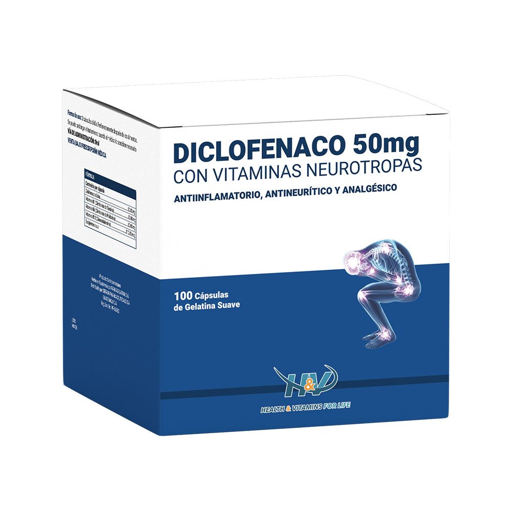 What are Diclofenac Neurotropes Capsules? Diclofenac neurotropes capsules are specialized pain relief medications designed to target acute and chronic pain effectively. These capsules contain diclofenac, a nonsteroidal anti-inflammatory drug (NSAID) that helps reduce inflammation and alleviate discomfort. Benefits of Diclofenac Neurotropes Patients using diclofenac neurotropes capsules may experience significant relief from pain caused by arthritis, muscle strains, and other inflammatory conditions. This formulation is intended for optimal absorption, leading to swift symptom relief. Usage and Precautions It is important to follow your healthcare provider's instructions when taking diclofenac neurotropes capsules. Possible side effects should be discussed with your doctor to ensure safe and effective treatment.