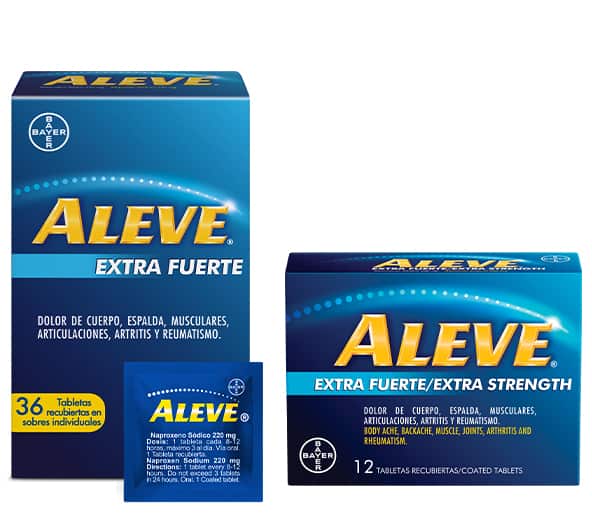 What is Aleve Extra Strength? Aleve Extra Strength 30mg is a powerful pain reliever designed to provide effective pain relief. Its advanced formula acts quickly to help you feel better in no time. Benefits of Aleve Extra Strength This medicine is ideal for those who suffer from headaches, menstrual pain or muscle discomfort. Aleve Extra Strong c/30 not only relieves pain, but also reduces inflammation, providing general well-being. How to Use and Precautions For effective use, follow the directions on the package. It is essential not to exceed the recommended dose and consult a health professional if symptoms persist. Aleve Extra Strong is your ally in pain management.5